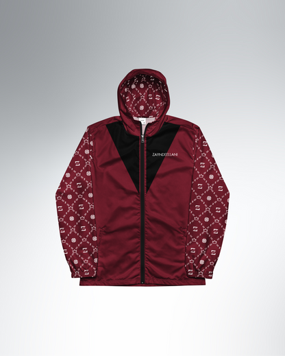 Zayndeellani Monogram Sleeved Windbreaker - Red