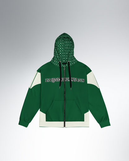 Zayndeellani Pen-tip Hoodie - Green