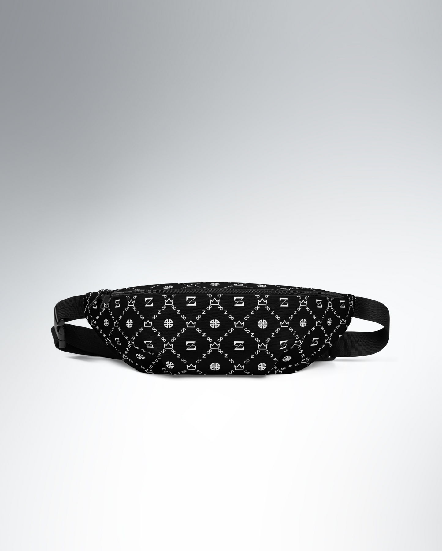 Zayndeellani All-Out Monogram Fanny Pack - Black