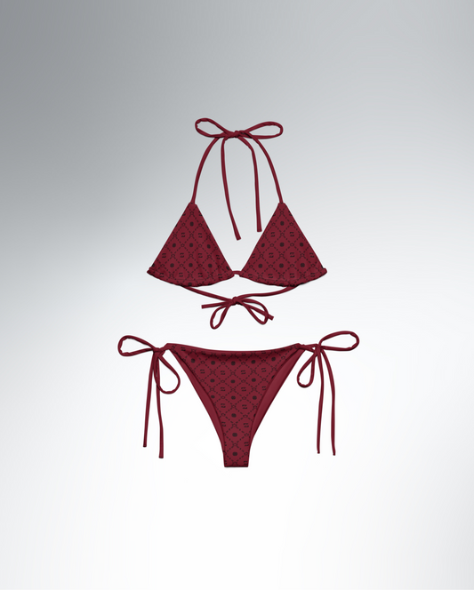 Zayndeellani Monogram Bikini - Burgundy