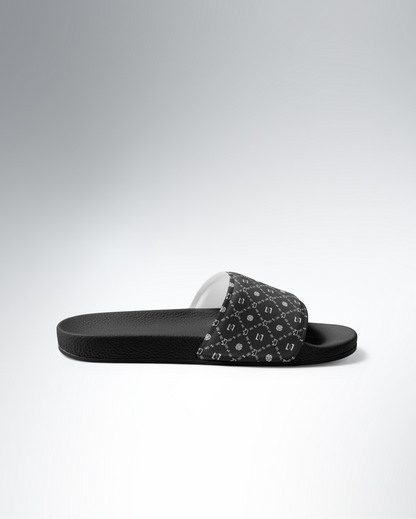 Zayndeellani Men's Monogram Slides - Grey