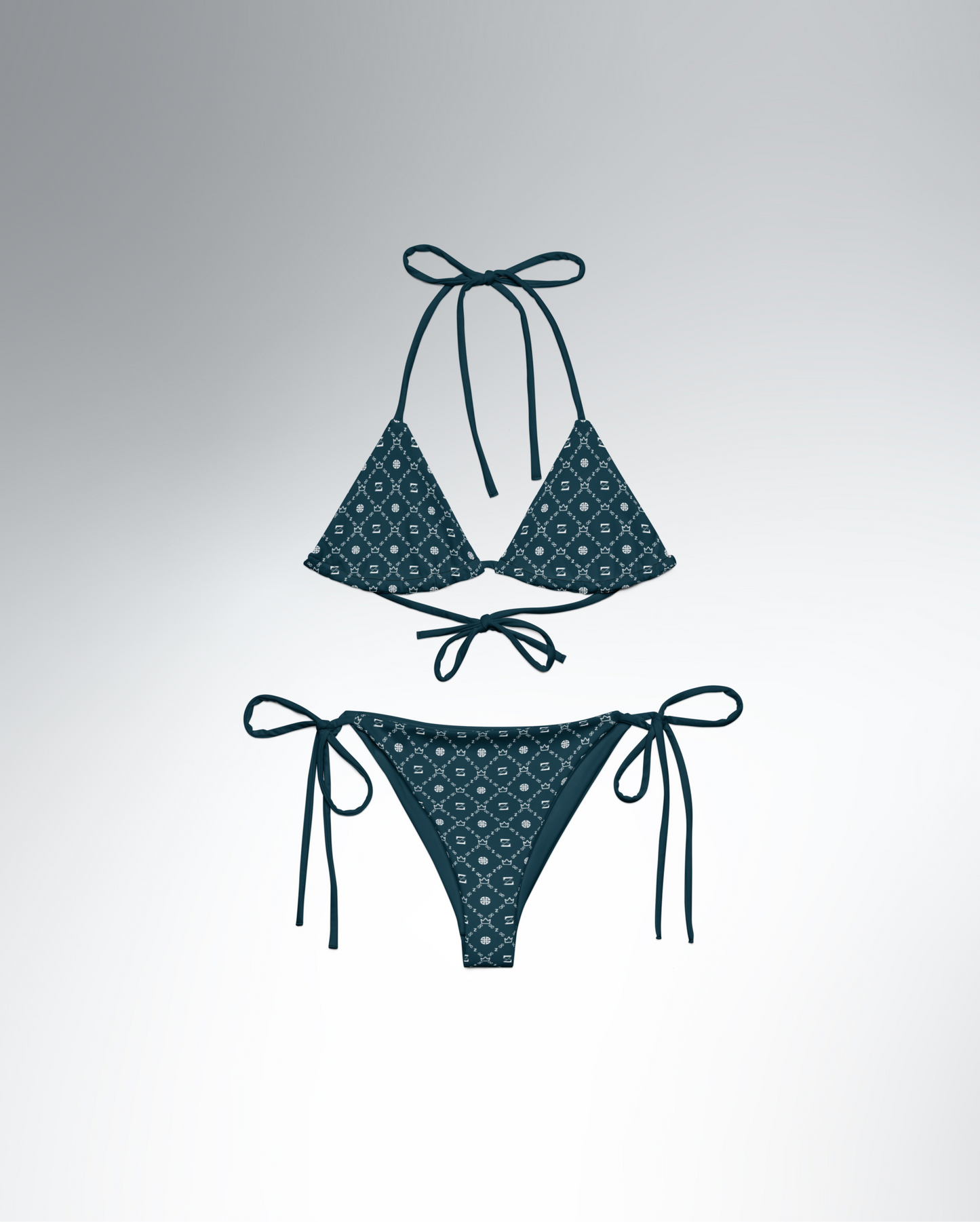 Zayndeellani Monogram Bikini - Dark Sea Blue