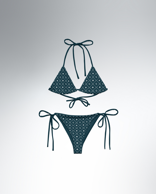 Zayndeellani Monogram Bikini - Dark Sea Blue