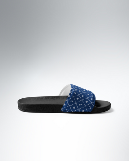 Zayndeellani Men's Monogram Slides - Blue