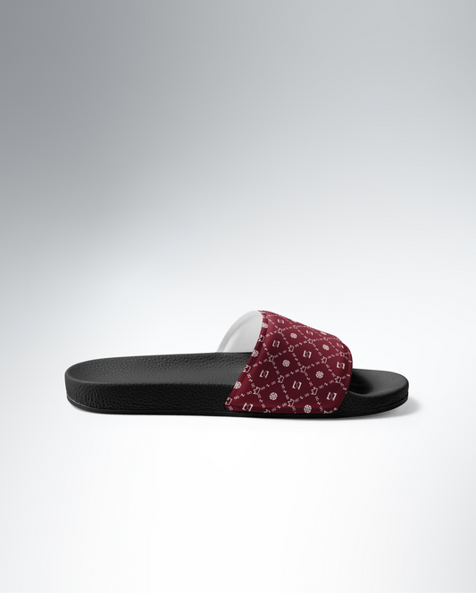 Zayndeellani Men's Monogram Slides - Red