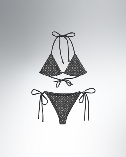 Zayndeellani Monogram Bikini - Grey & White