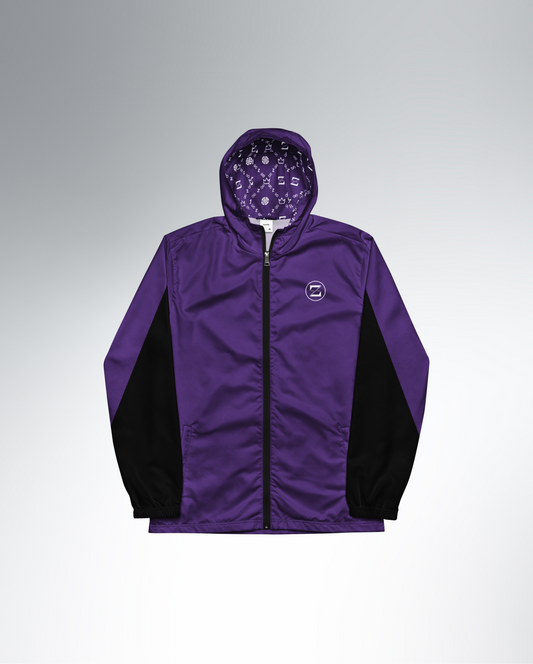 Zayndeellani Zerracci Highlight Monogram Windbreaker - Purple