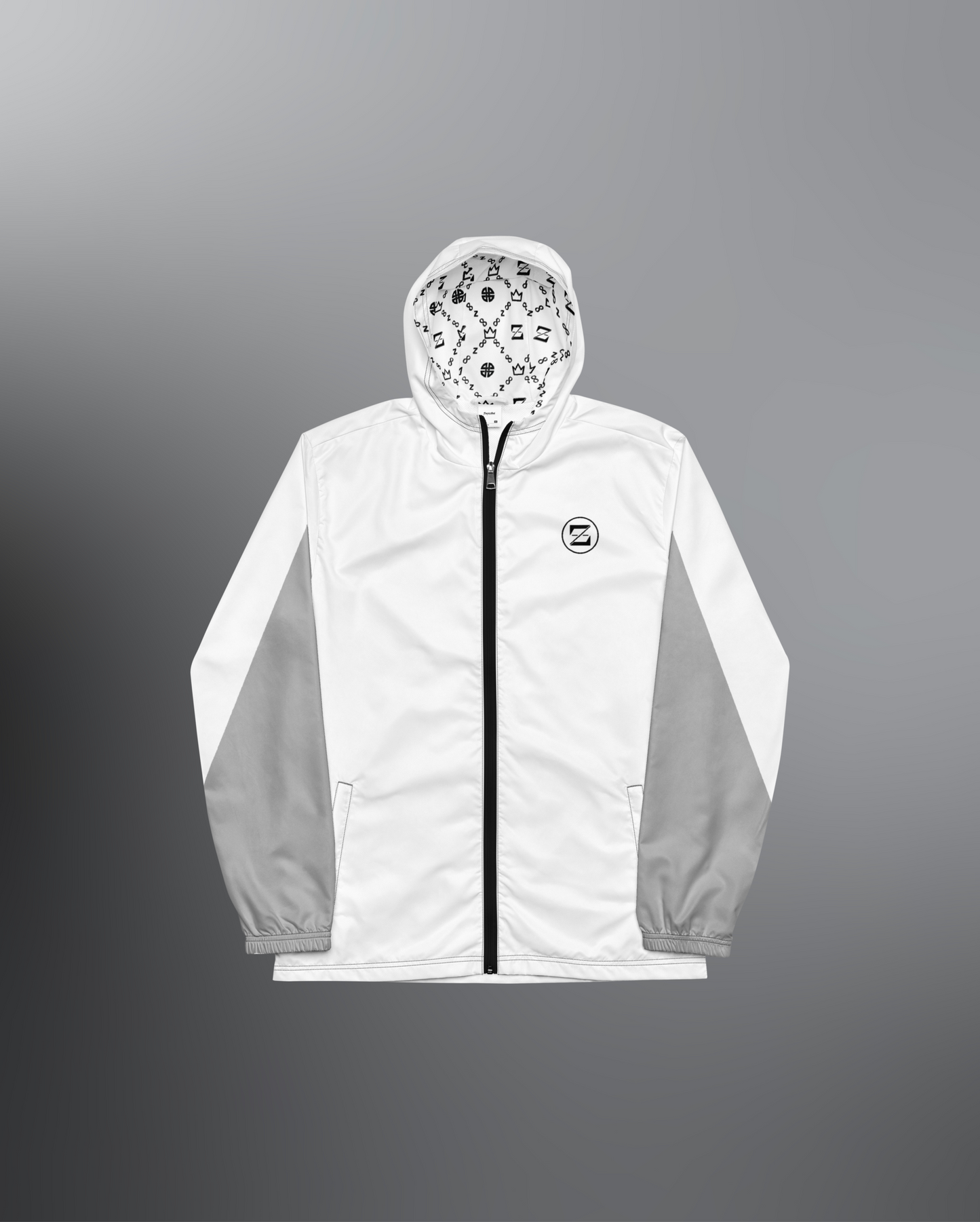 Zayndeellani Zerracci Highlight Monogram Windbreaker - White