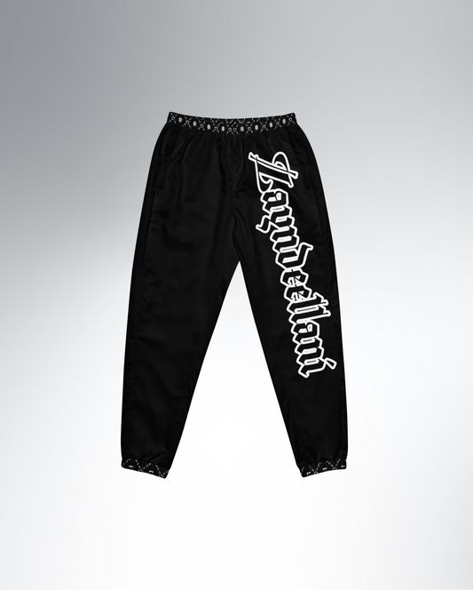 Zayndeellani Monogram Spell-out Track Pants - Black