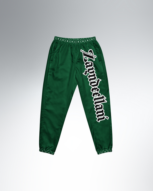 Zayndeellani Monogram Spell-out Track Pants - Green