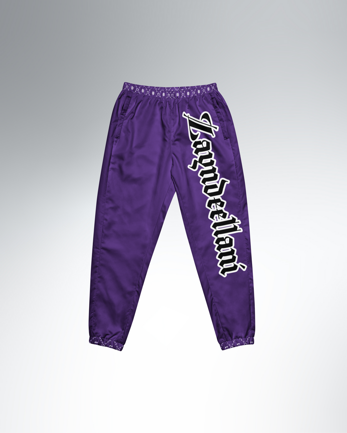 Zayndeellani Monogram Spell-out Track Pants - Purple