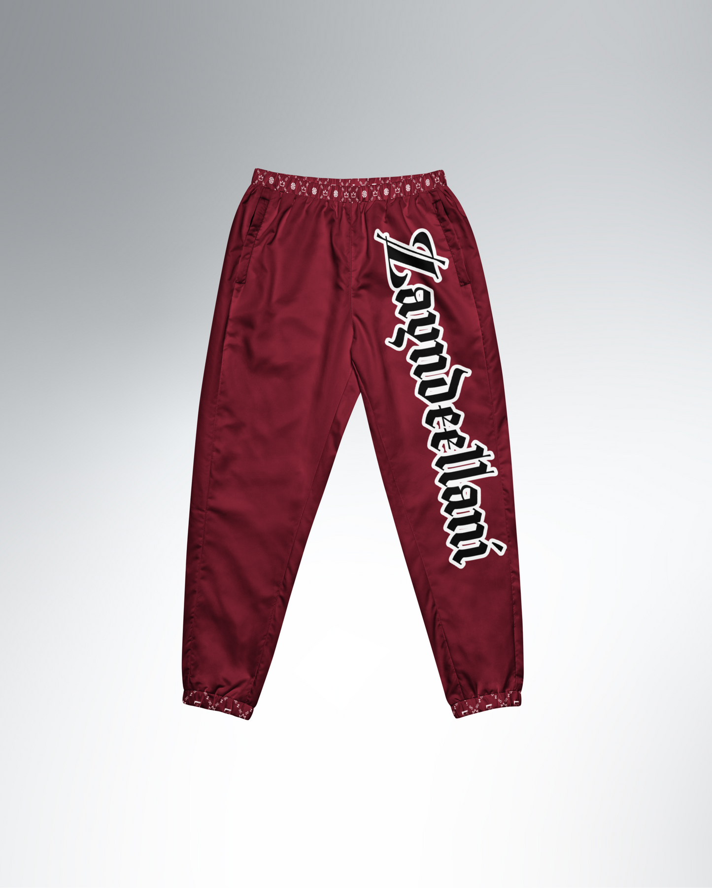 Zayndeellani Monogram Spell-out Track Pants - Red