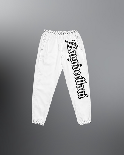 Zayndeellani Monogram Spell-out Track Pants - White