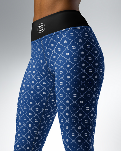 Zayndeellani Monogram Yoga Leggings - Blue