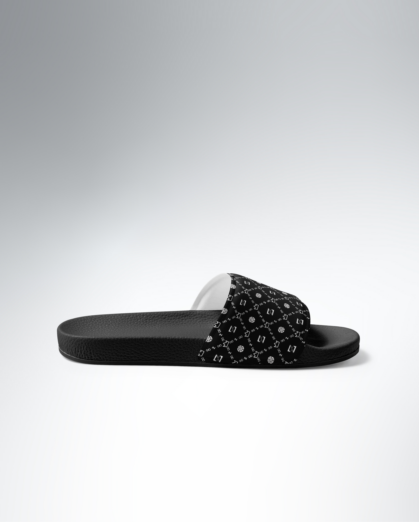 Zayndeellani Men's Monogram Slides - Black