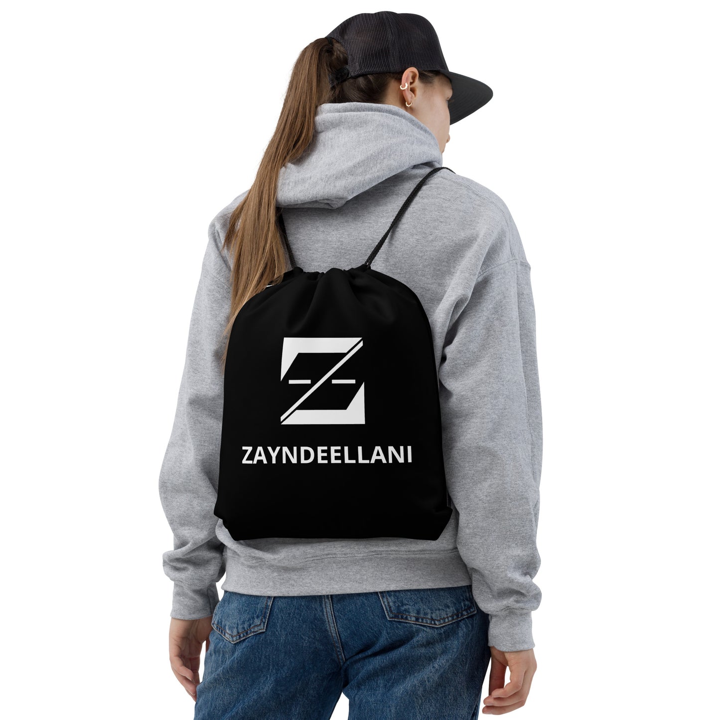 Zayndeellani Black Drawstring bag - Zayndeellani