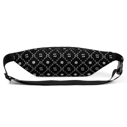 Zayndeellani Black All-Out Monogram Fanny Pack - Zayndeellani