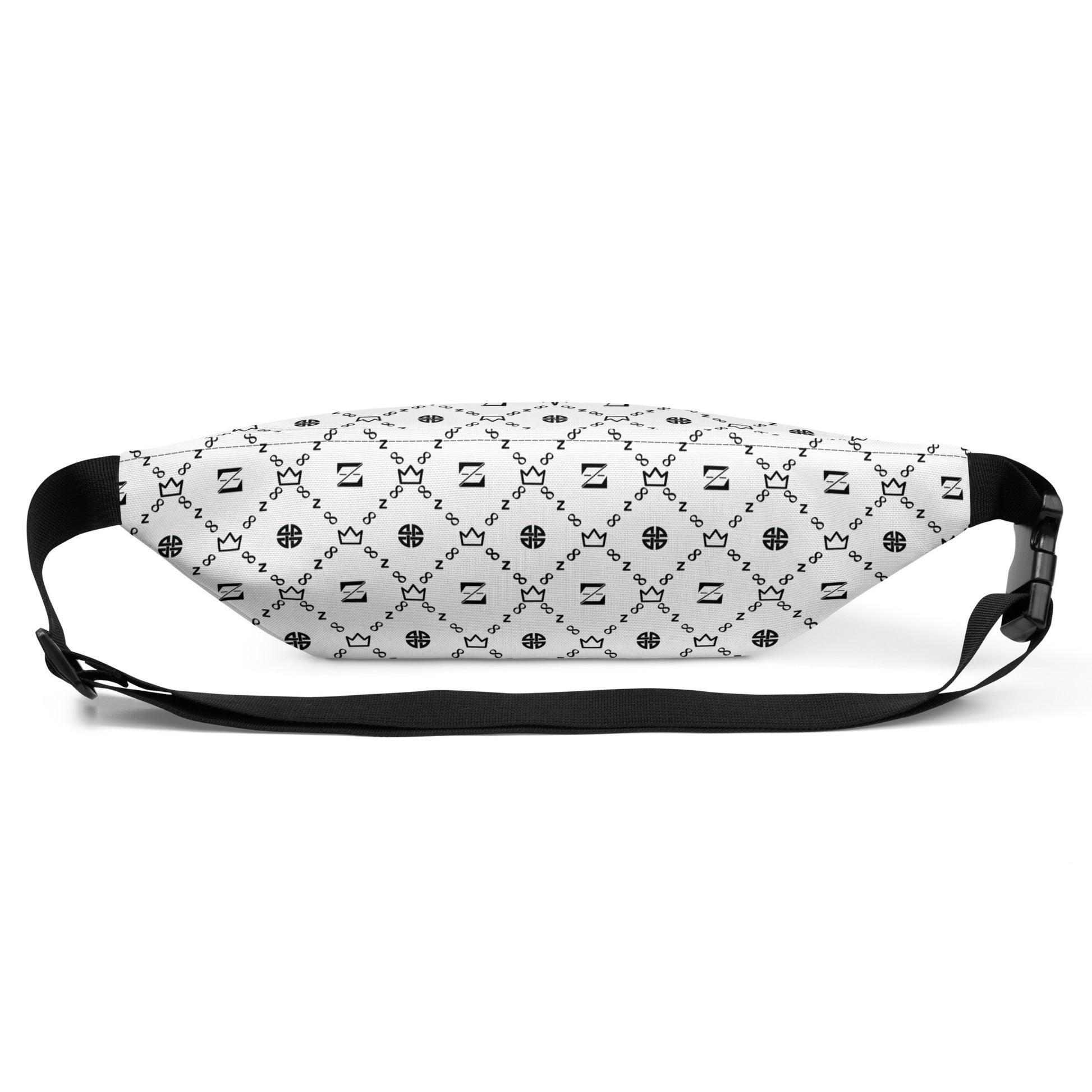 Zayndeellani White All-Out Monogram Fanny Pack - Zayndeellani