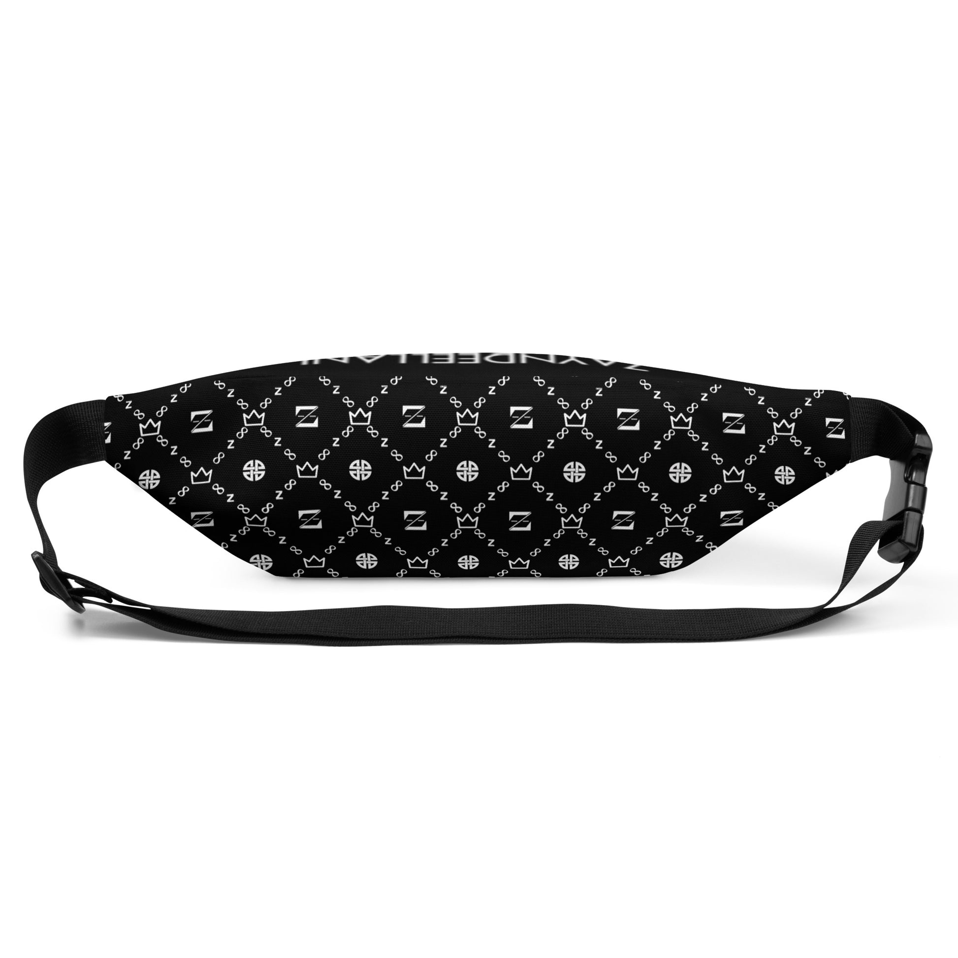 Zayndeellani Black Top Monogram Fanny Pack - Zayndeellani