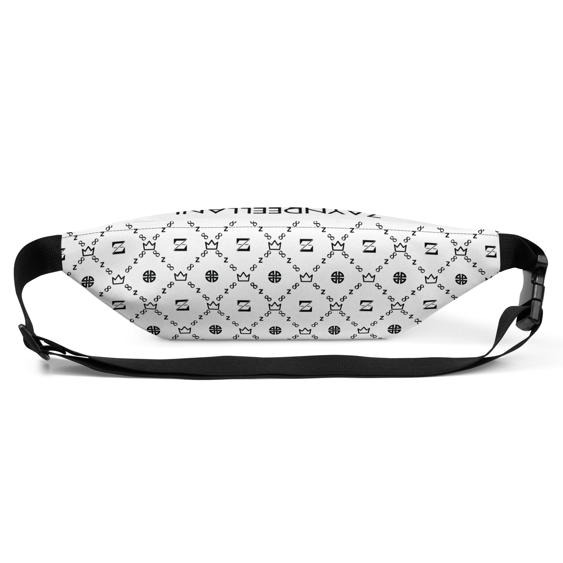 Zayndeellani White Top Monogram Fanny Pack - Zayndeellani