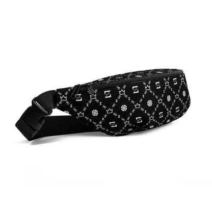 Zayndeellani Black All-Out Monogram Fanny Pack - Zayndeellani