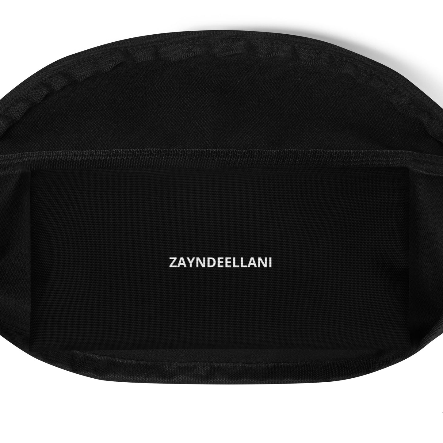 Zayndeellani Black All-Out Monogram Fanny Pack - Zayndeellani