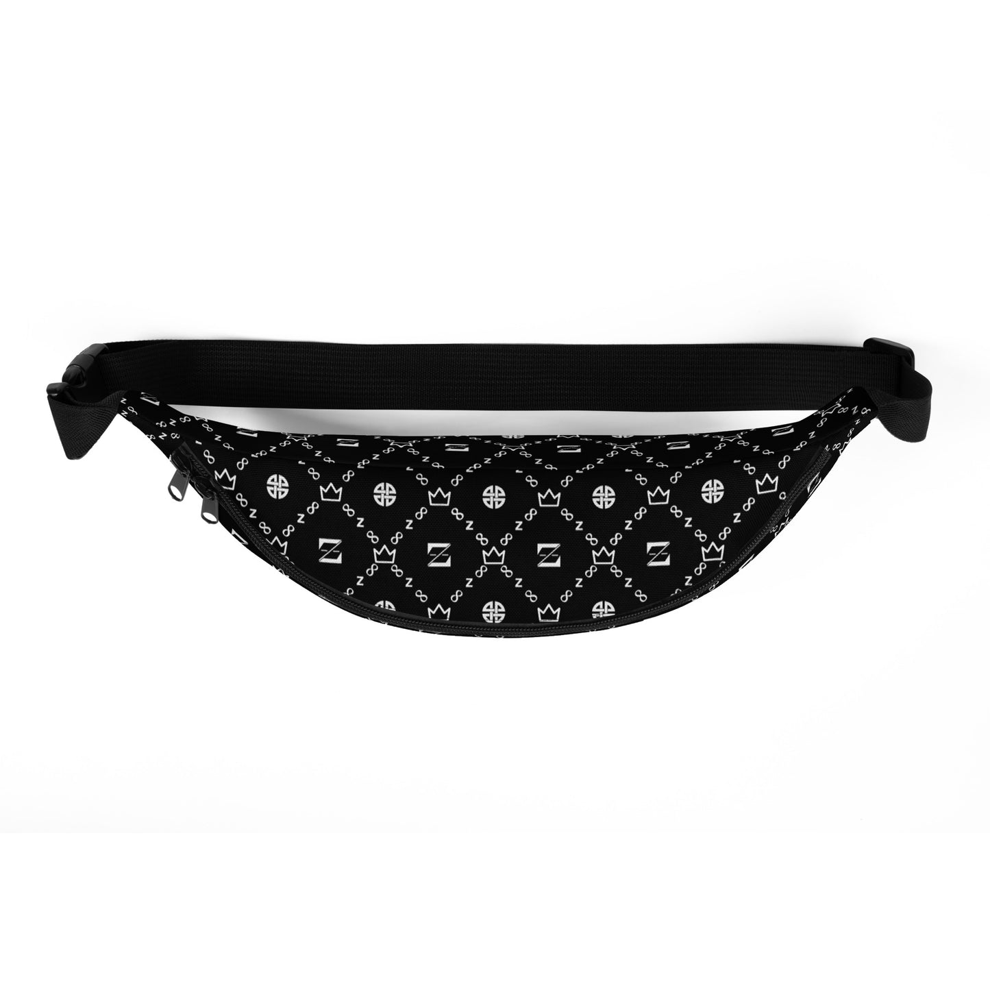 Zayndeellani Black All-Out Monogram Fanny Pack - Zayndeellani