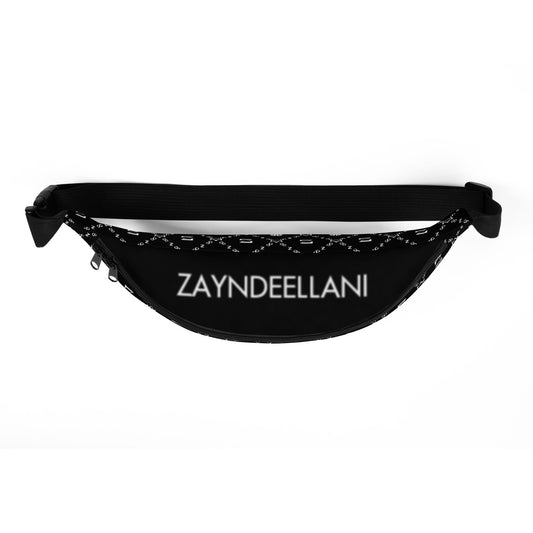 Zayndeellani Black Top Monogram Fanny Pack - Zayndeellani
