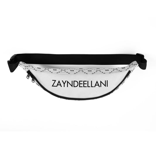 Zayndeellani White Top Monogram Fanny Pack - Zayndeellani