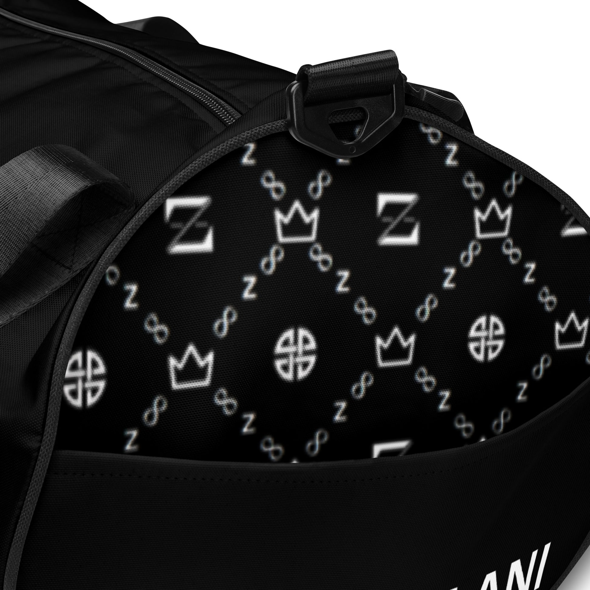 Zayndeellani Monogram Duffle Bag Black - Zayndeellani