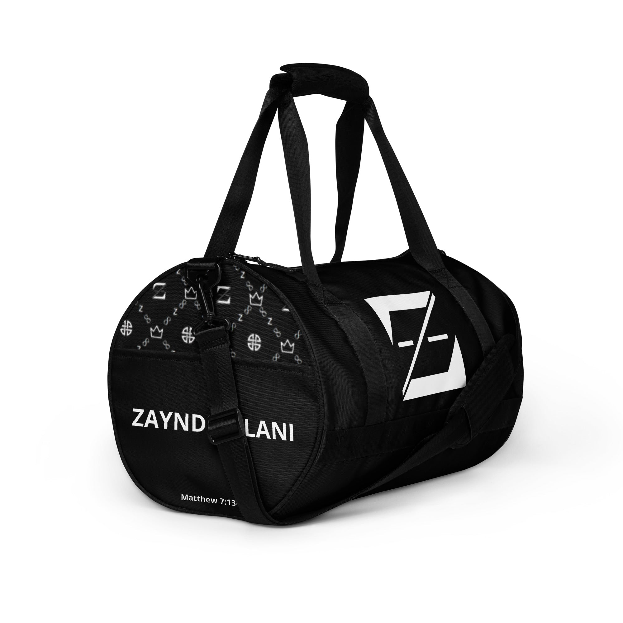 Zayndeellani Monogram Duffle Bag Black - Zayndeellani