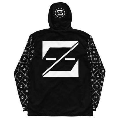 Zayndeellani Monogram Sleeved Windbreaker - Black - Zayndeellani