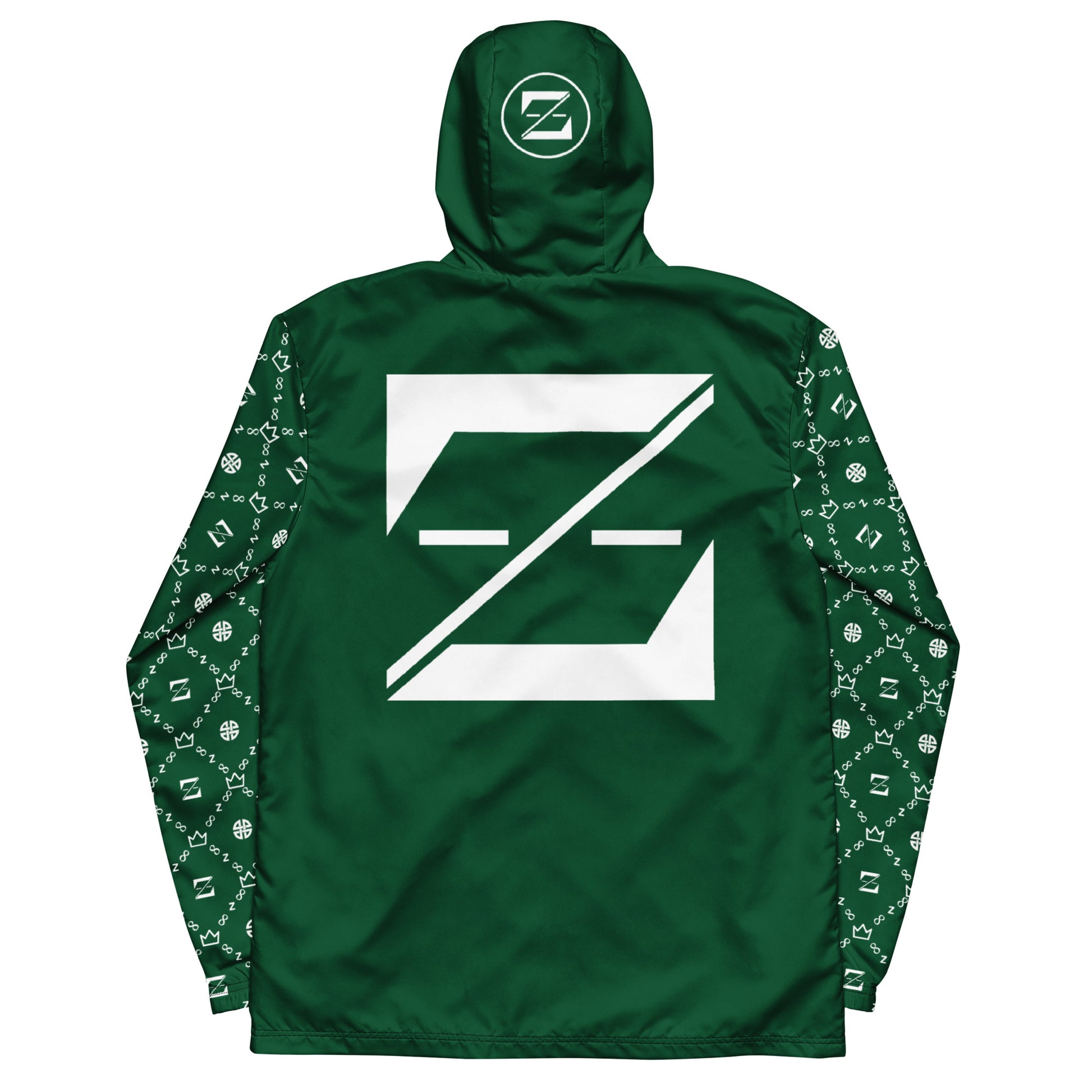 Zayndeellani Monogram Sleeved Windbreaker - Green - Zayndeellani