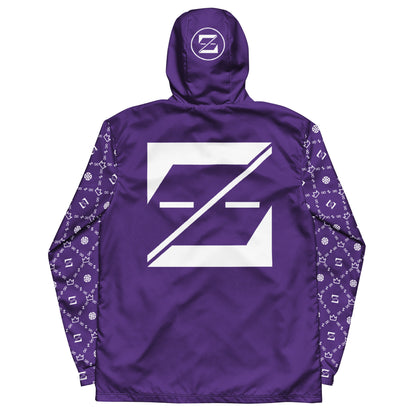 Zayndeellani Monogram Sleeved Windbreaker - Purple - Zayndeellani