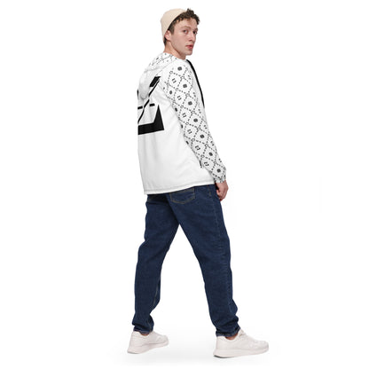 Zayndeellani Monogram Sleeved Windbreaker - White - Zayndeellani