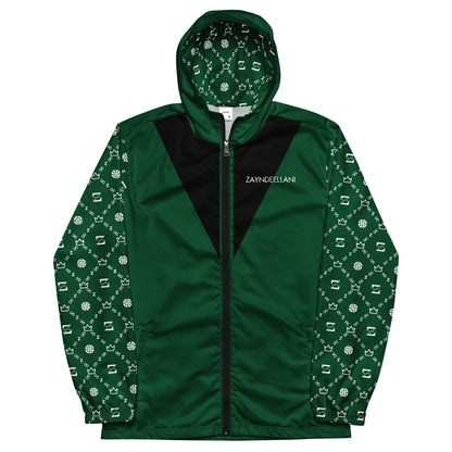 Zayndeellani Monogram Sleeved Windbreaker - Green - Zayndeellani