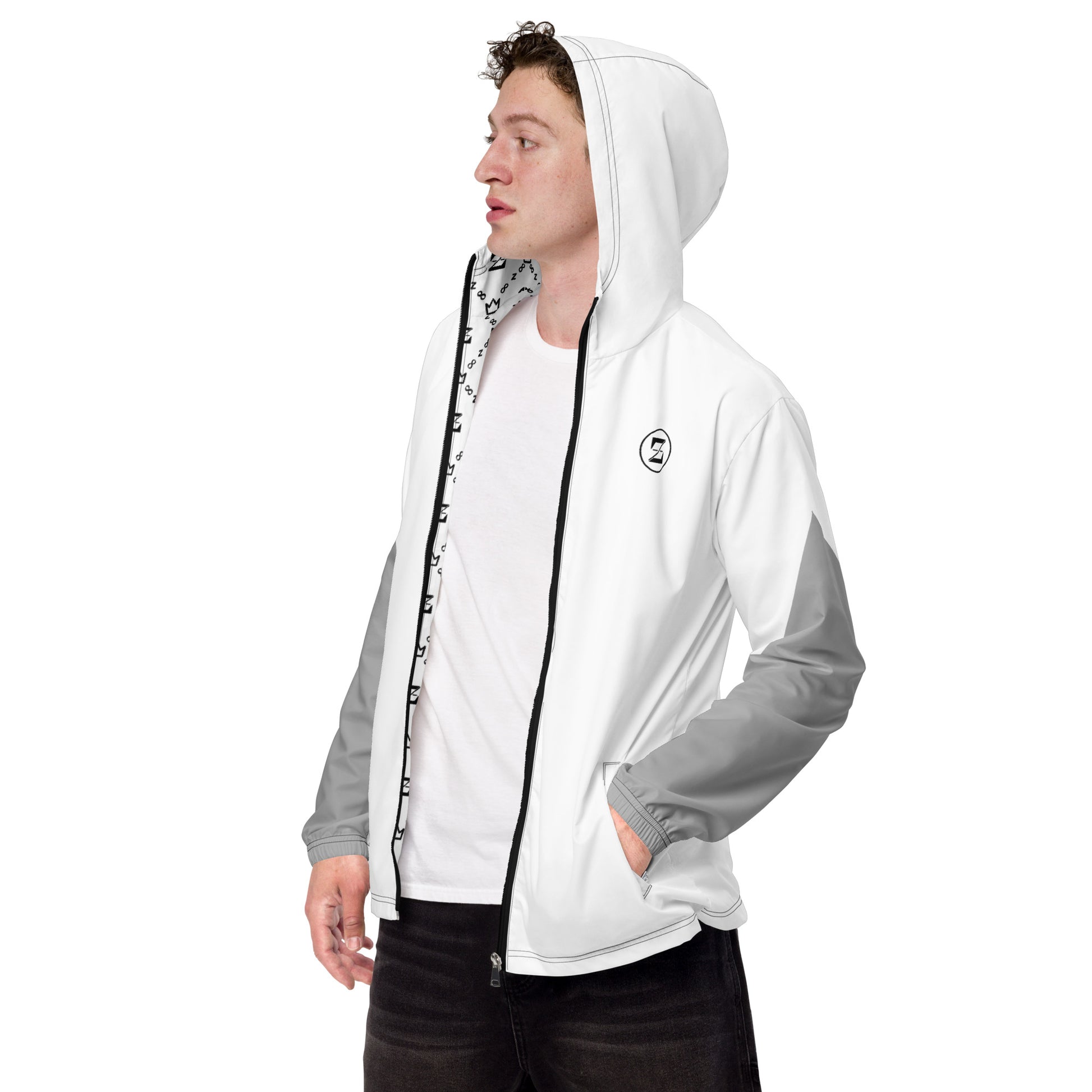 Zayndeellani Zerracci Highlight Windbreaker - White - Zayndeellani