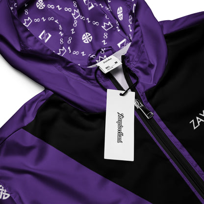 Zayndeellani Monogram Sleeved Windbreaker - Purple - Zayndeellani