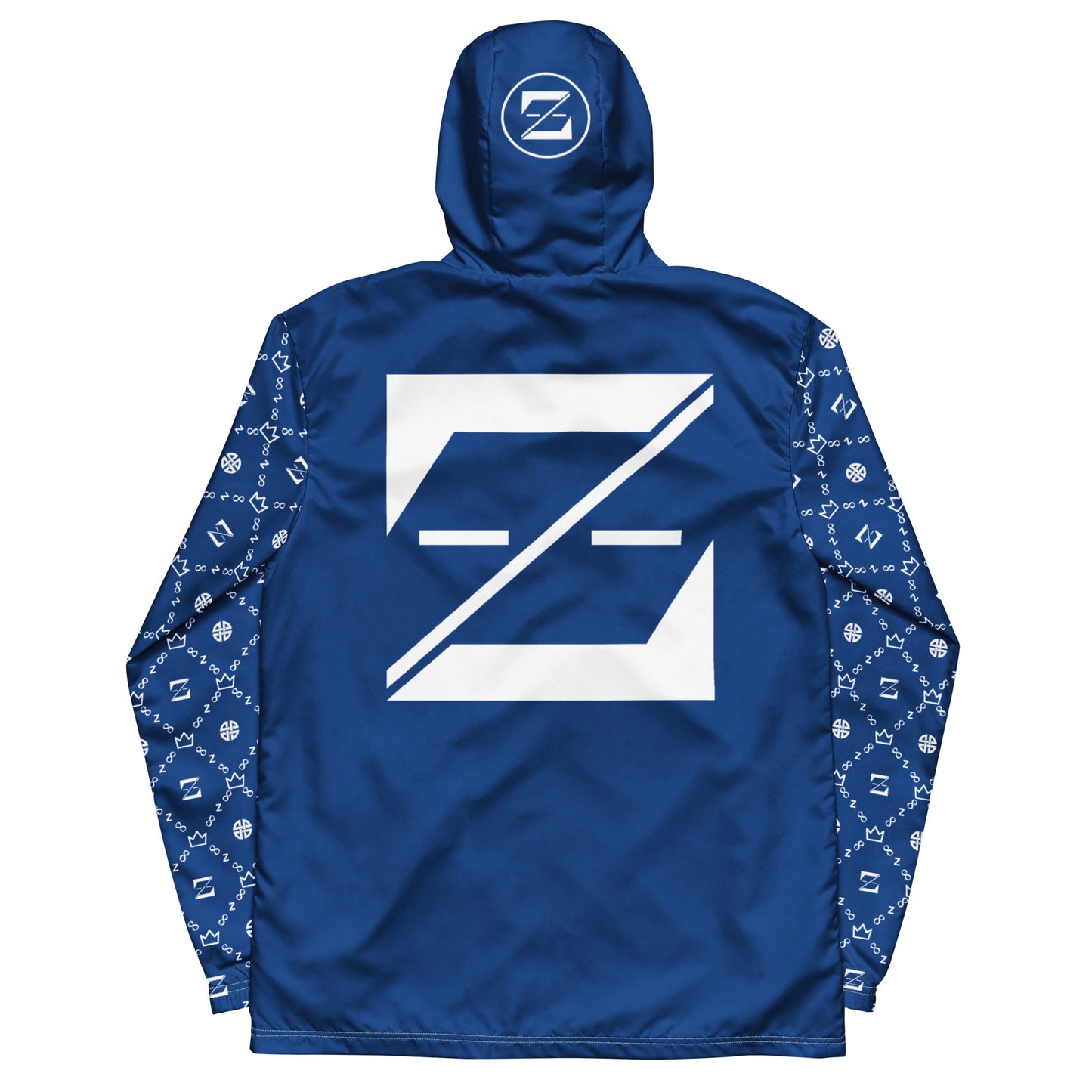 Zayndeellani Monogram Sleeved Windbreaker - Blue - Zayndeellani