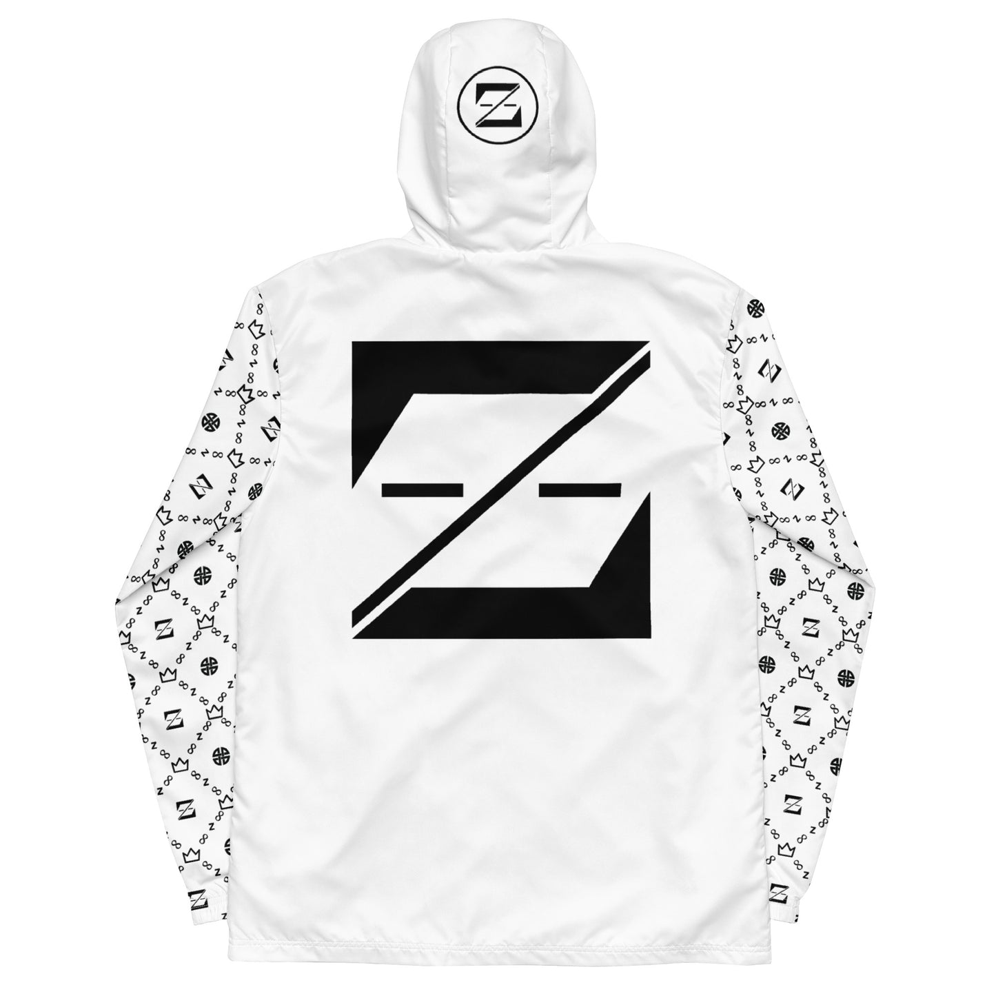 Zayndeellani Monogram Sleeved Windbreaker - White - Zayndeellani