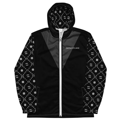 Zayndeellani Monogram Sleeved Windbreaker - Black - Zayndeellani