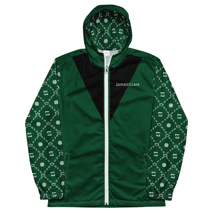 Zayndeellani Monogram Sleeved Windbreaker - Green - Zayndeellani