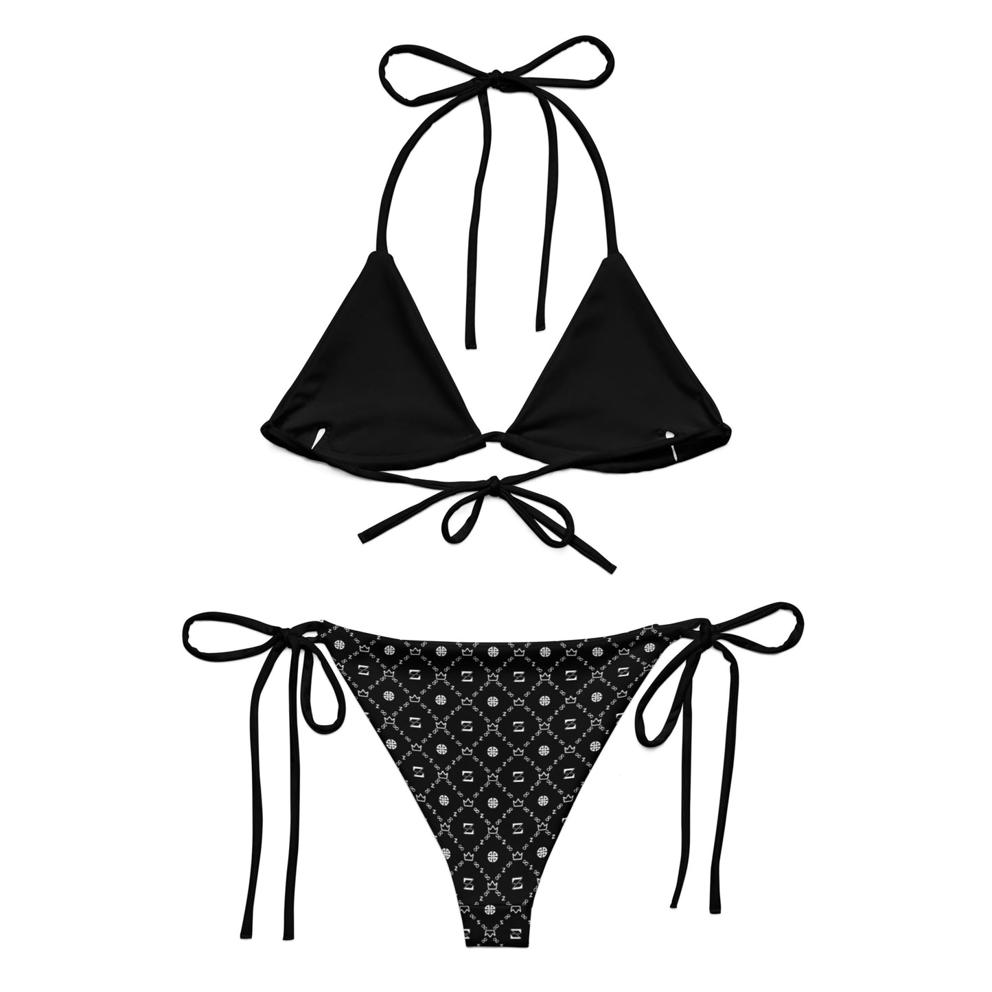 Zayndeellani Monogram Bikini - Black - Zayndeellani