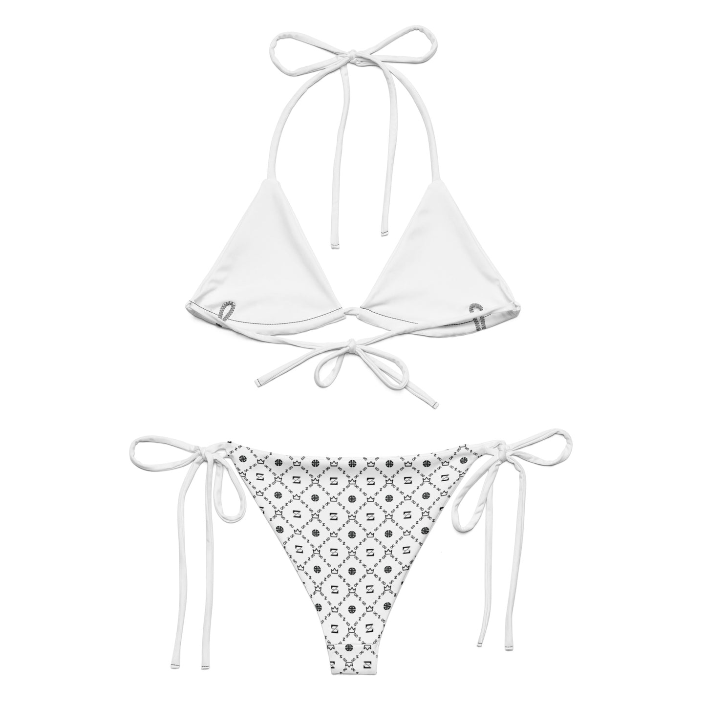 Zayndeellani Monogram Bikini - White - Zayndeellani