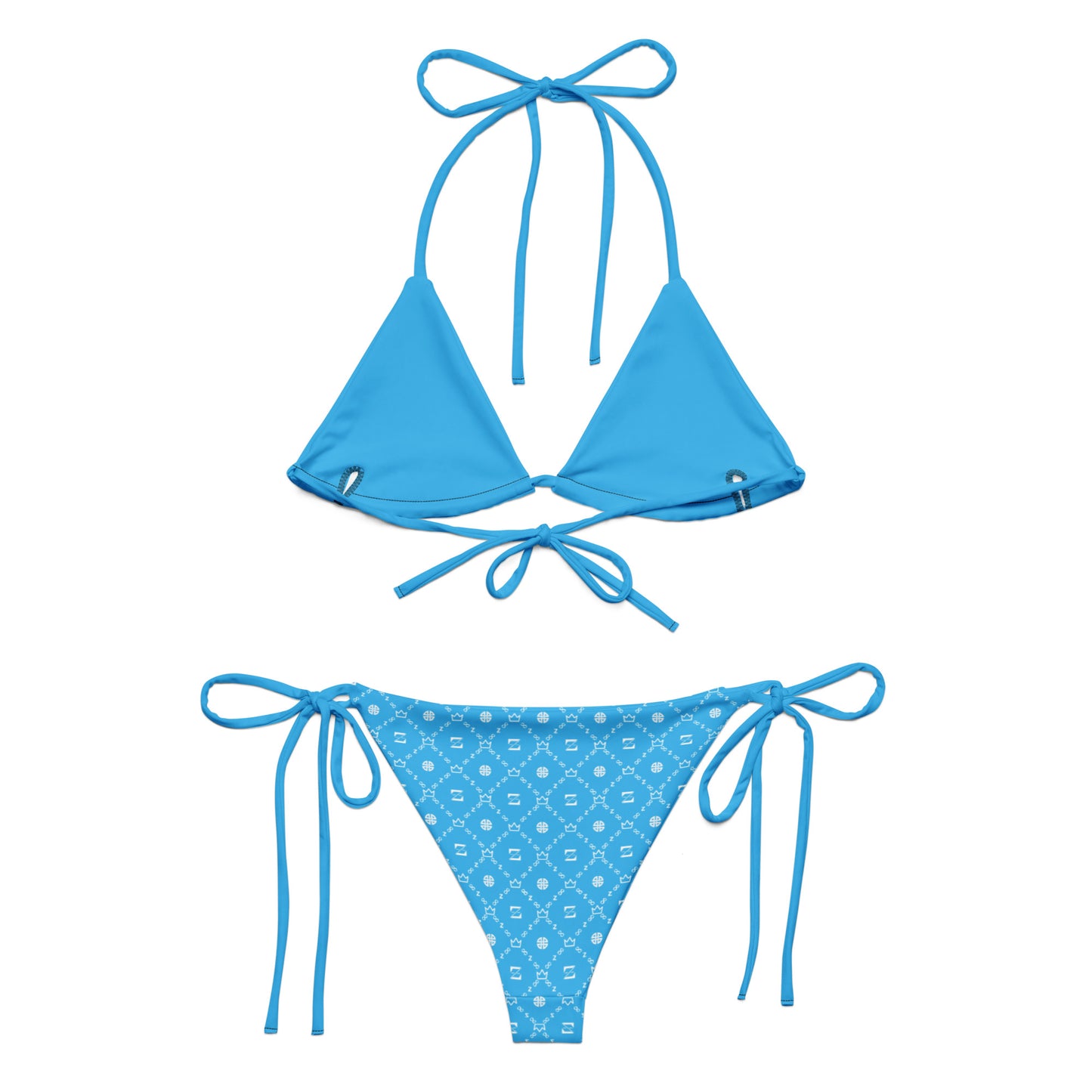 Zayndeellani Monogram Bikini - Light Blue - Zayndeellani