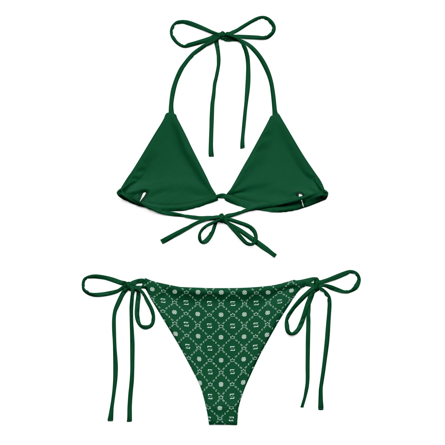 Zayndeellani Monogram Bikini - Green - Zayndeellani