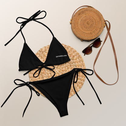 Zayndeellani Black Spell out Bikini - Zayndeellani