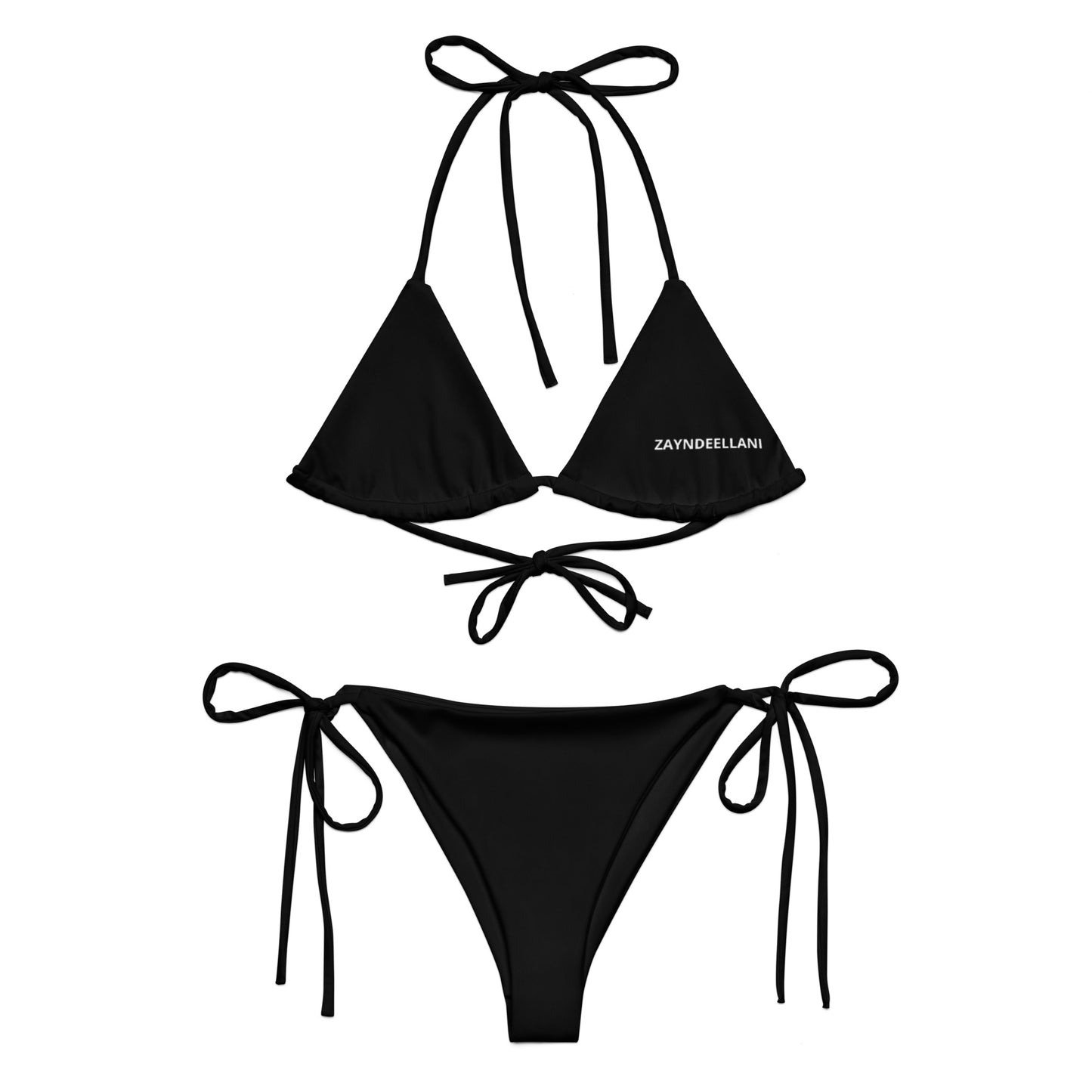 Zayndeellani Black Spell out Bikini - Zayndeellani