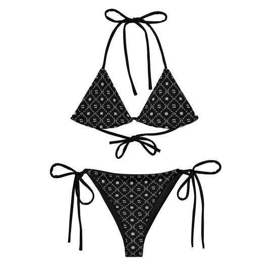 Zayndeellani Monogram Bikini - Black - Zayndeellani