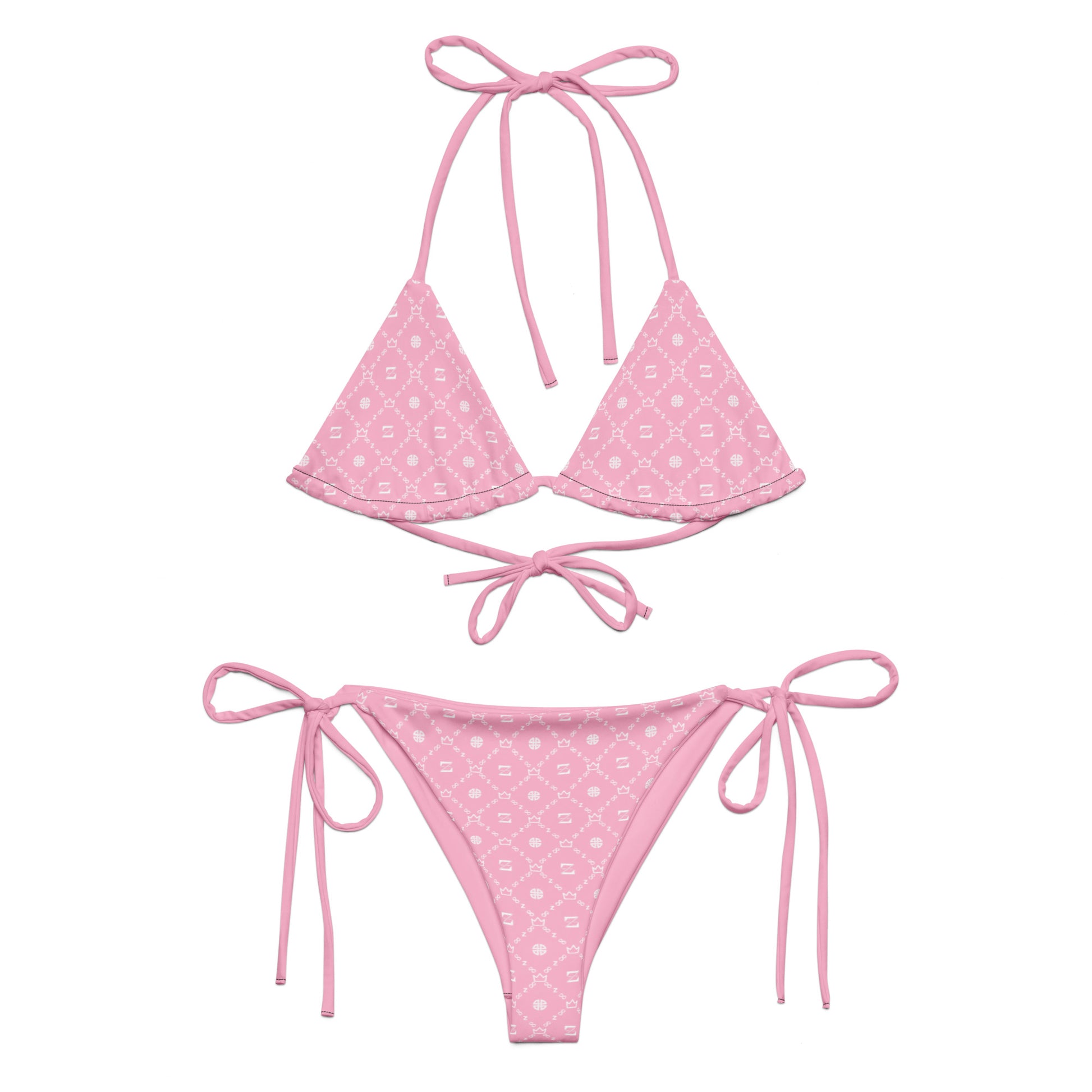 Zayndeellani Monogram Bikini - Pink - Zayndeellani